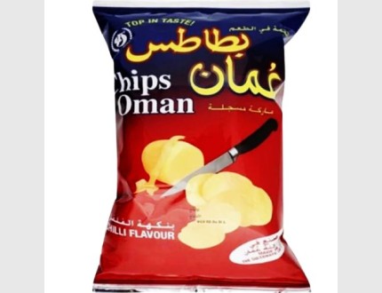 شيبس عمان بنكهة الفلفل الحار 100 جرام 